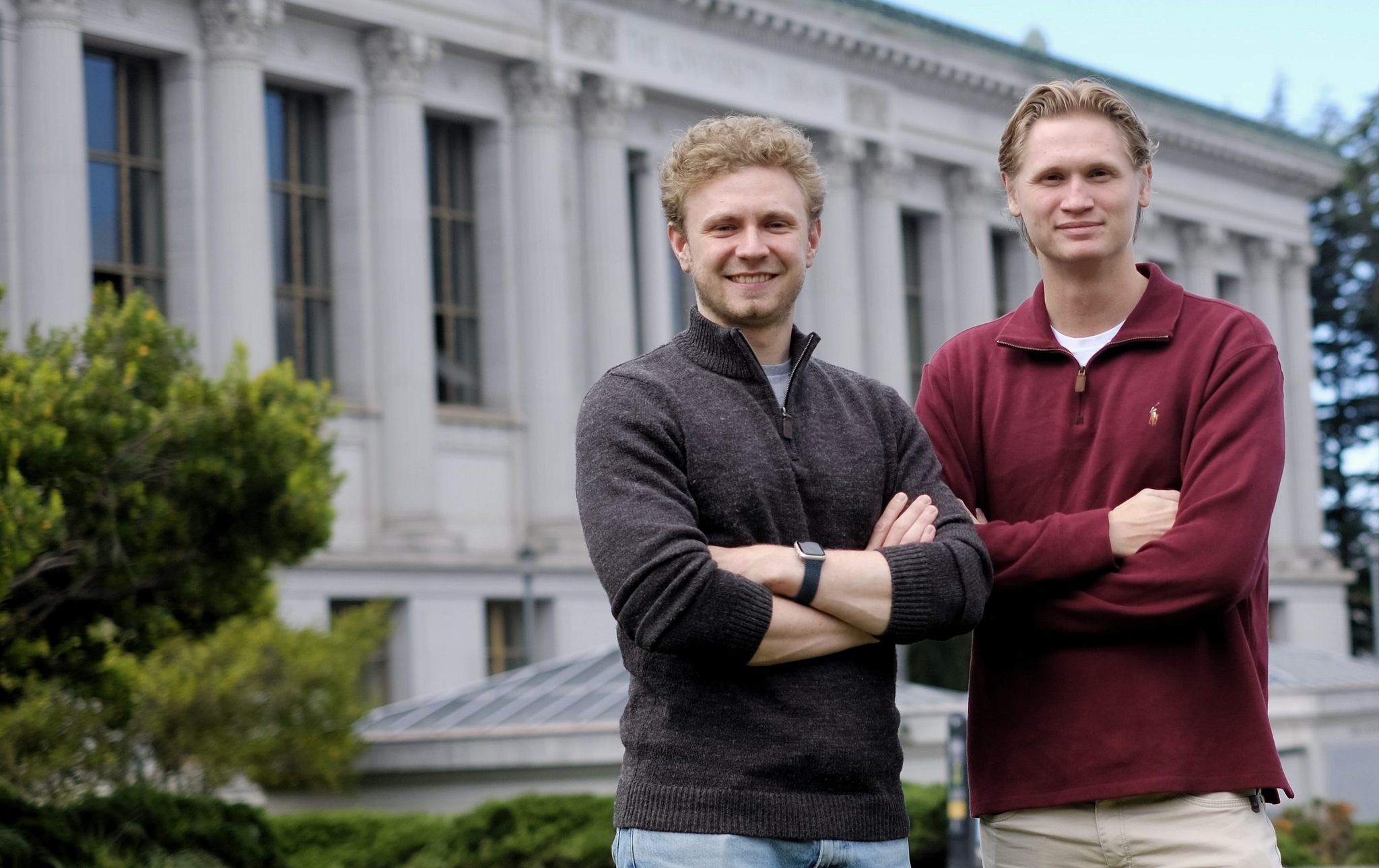 Mikkel Svartveit (t.v.) og Anders Rodem studerer til vanlig ved NTNU, men er nå på utveksling i USA. Der har de laget en «svarteliste» over norske selskaper som bryter arbeidskontrakter med studenter.